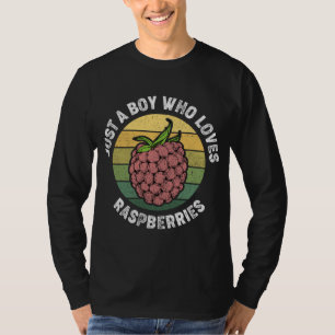 Camiseta Apenas Um Menino Que Ama Framboesas - Fruta De Fra