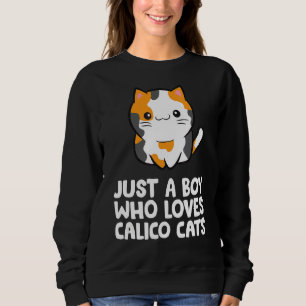Camiseta Apenas Um Menino Que Ama Gatos De Calico