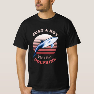 Camiseta Apenas Um Menino Que Ama Golfinhos
