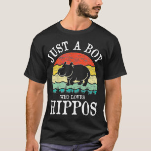 Camiseta Apenas Um Menino Que Ama Hippos
