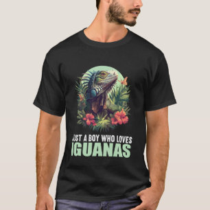 Camiseta Apenas um Menino que Ama Iguanas. iguanas Iguana