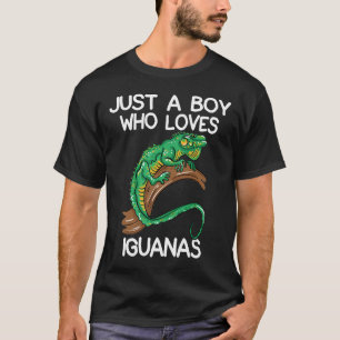 Camiseta Apenas Um Menino Que Ama Iguanas Proprietário Igua