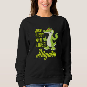 Camiseta Apenas um menino que ama jacarés répteis zoológico