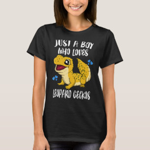 Camiseta Apenas Um Menino Que Ama Leopard Geckos Lizard