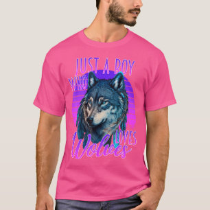 Camiseta Apenas Um Menino Que Ama Lobos Wolf Blue Galaxy Su
