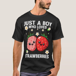 Camiseta Apenas um Menino que Ama Morangos