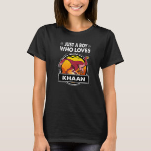 Camiseta Apenas Um Menino Que Ama O Dinossauro Khaan Pré-Hi