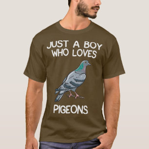 Camiseta Apenas Um Menino Que Ama O Dono De Pombos, Dando P