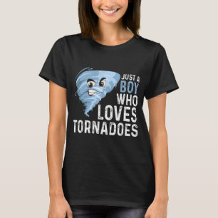 Camiseta Apenas Um Menino Que Ama O Meteo Do Tempo De Torna