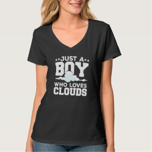 Camiseta Apenas Um Menino Que Ama O Meteorologista Das Nuve