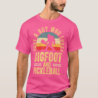 Camiseta Apenas Um Menino Que Ama O Pickleball De Pé Grande