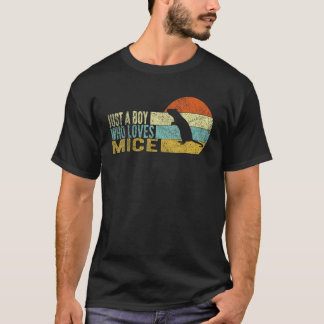 Camiseta Apenas Um Menino Que Ama O Rato De Rato