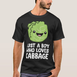 Camiseta Apenas um menino que ama o repolho