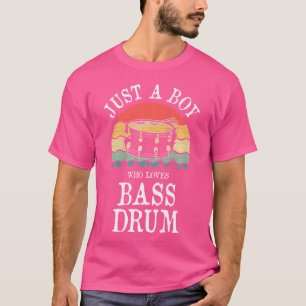 Camiseta Apenas Um Menino Que Ama O Tambor De Bass