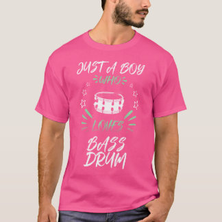 Camiseta Apenas Um Menino Que Ama O Tambor De Bass