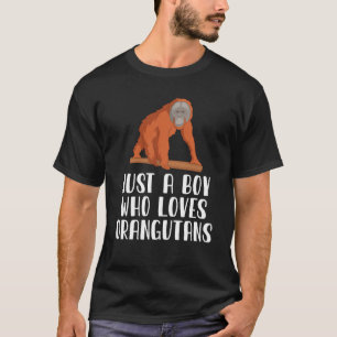 Camiseta Apenas Um Menino Que Ama Orangutanos