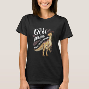 Camiseta Apenas Um Menino Que Ama Os Dinos Saurianos Parasa