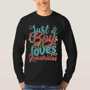 Camiseta Apenas Um Menino Que Ama Os Fazendeiros Chinchilla