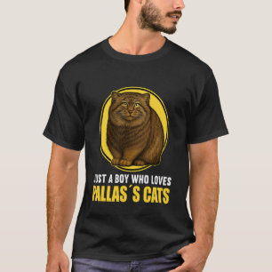 Camiseta Apenas um Menino que Ama os Gatos de Palas Gato de