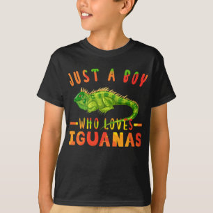 Camiseta Apenas Um Menino Que Ama Os Répteis Do Iguanas Li