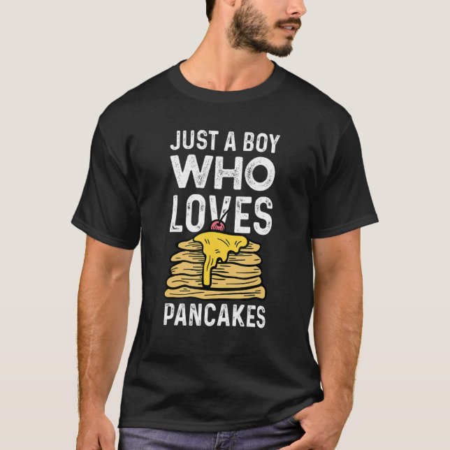 Camiseta Apenas Um Menino Que Ama Pancakes (Frente)