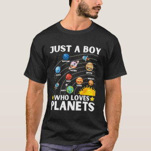 Camiseta Apenas Um Menino Que Ama Planetas - Astrol Do Sist