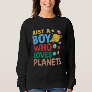 Camiseta Apenas Um Menino Que Ama Planetas Astrologia Ciênc