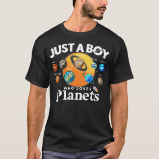 Camiseta Apenas Um Menino Que Ama Planetas Astrologia Do Si