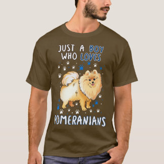 Camiseta Apenas Um Menino Que Ama Pomeranianos