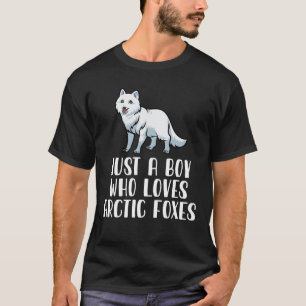Camiseta Apenas Um Menino Que Ama Raposas Árcticas