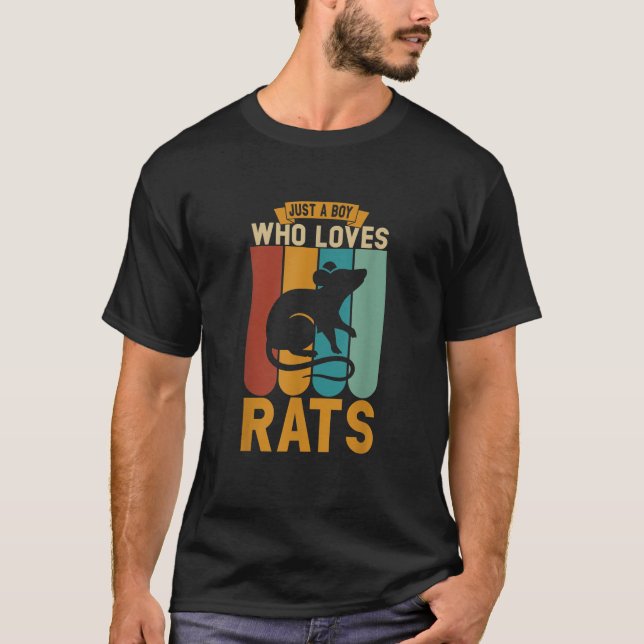Camiseta Apenas um menino que ama ratos (Frente)