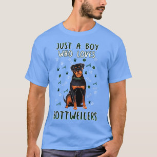 Camiseta Apenas Um Menino Que Ama Rottweilers