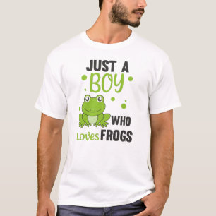 Camiseta Apenas Um Menino Que Ama Sapos Sapo Doce