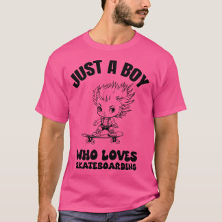 Camiseta Apenas um menino que ama skate