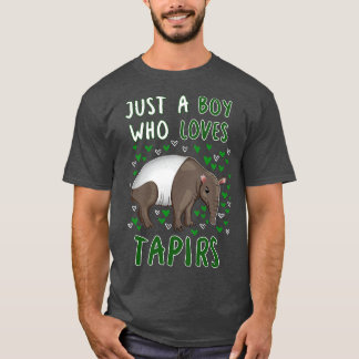 Camiseta Apenas Um Menino Que Ama Tapirs