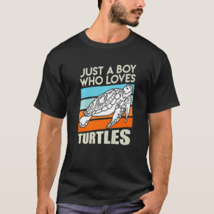 Camiseta Apenas Um Menino Que Ama Tartaruga Boy