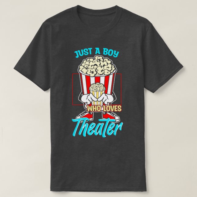 Camiseta Apenas Um Menino Que Ama Teatro (Frente do Design)