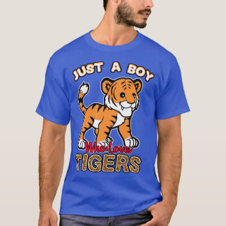 Camiseta Apenas Um Menino Que Ama Tigres