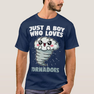 Camiseta Apenas Um Menino Que Ama Tornadoes