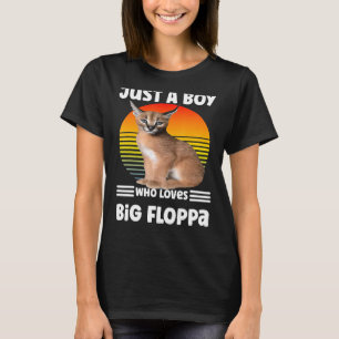 Camiseta Apenas um menino que ama um grande gato de salão