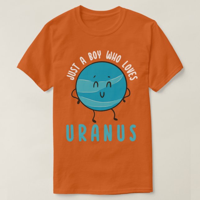 Camiseta Apenas Um Menino Que Ama Urano (Frente do Design)