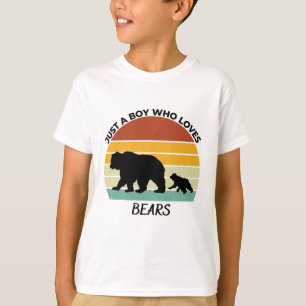 Camiseta Apenas um menino que ama ursos