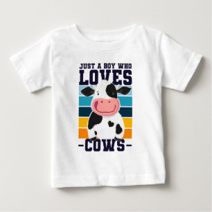 Camiseta Apenas Um Menino Que Ama Vacas