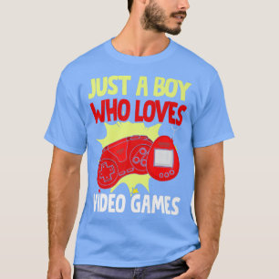Camiseta Apenas Um Menino Que Ama Video games De Jogos