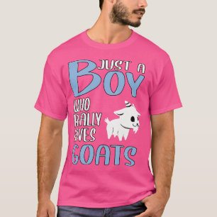 Camiseta Apenas Um Menino Que Realmente Adora Cabras