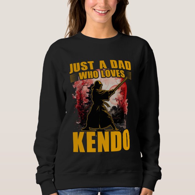 Camiseta Apenas um Pai que ama Kendo Japonês Arte Marcial D (Frente)