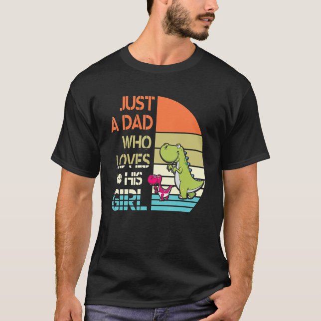 Camiseta Apenas Um Pai Que Ama Sua Filha Feliz Fathe (Frente)