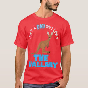 Camiseta Apenas Um Pai Que Ama Wallabys Pais Bonitos Divert