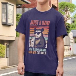 Camiseta Apenas um Pai Que Sempre Voltava Com O Leite