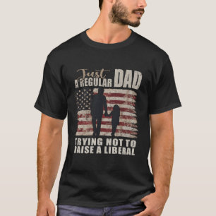 Camiseta Apenas Um Pai Regular E Filha Tentando Não Raiar